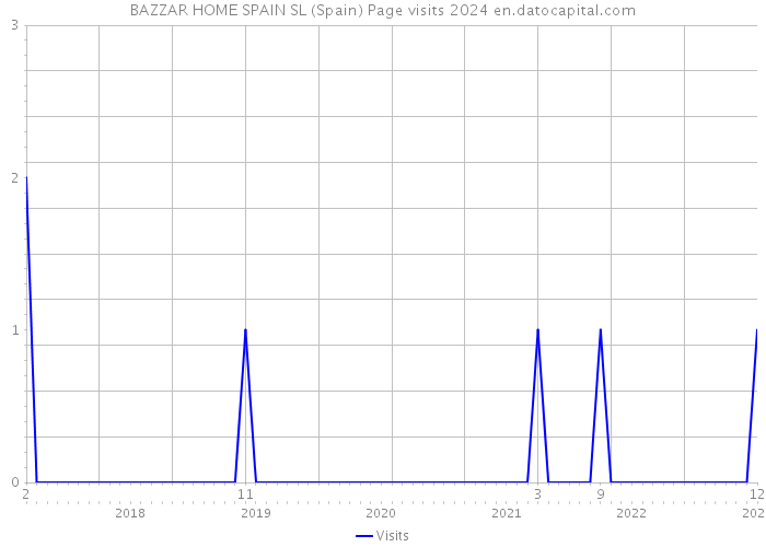BAZZAR HOME SPAIN SL (Spain) Page visits 2024 