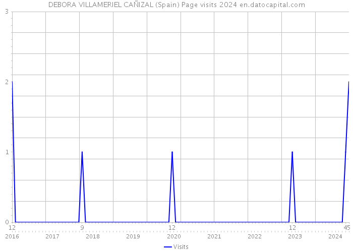 DEBORA VILLAMERIEL CAÑIZAL (Spain) Page visits 2024 