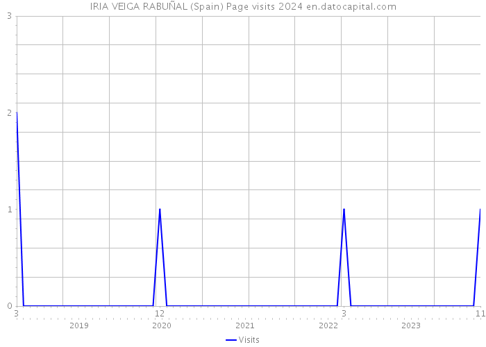 IRIA VEIGA RABUÑAL (Spain) Page visits 2024 