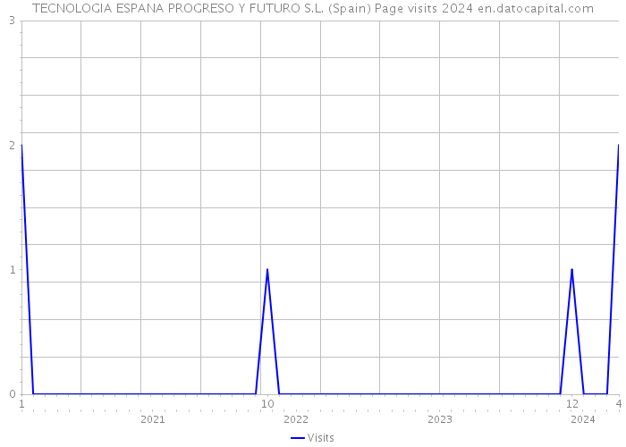 TECNOLOGIA ESPANA PROGRESO Y FUTURO S.L. (Spain) Page visits 2024 