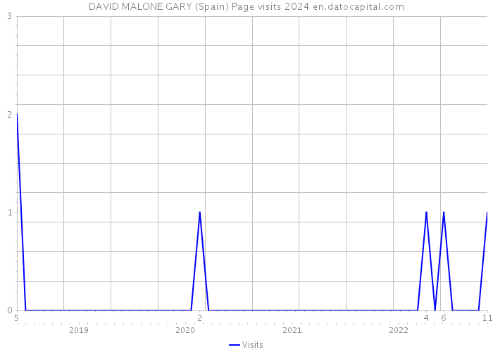 DAVID MALONE GARY (Spain) Page visits 2024 