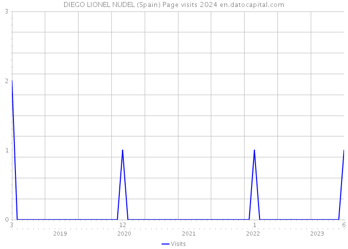 DIEGO LIONEL NUDEL (Spain) Page visits 2024 