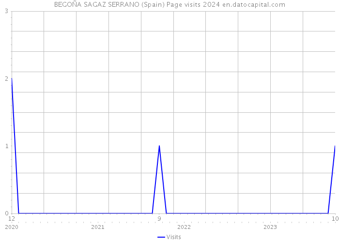 BEGOÑA SAGAZ SERRANO (Spain) Page visits 2024 
