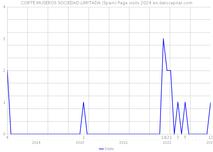 CORTE MUSEROS SOCIEDAD LIMITADA (Spain) Page visits 2024 