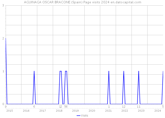 AGUINAGA OSCAR BRACONE (Spain) Page visits 2024 