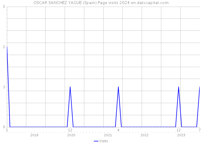 OSCAR SANCHEZ YAGUE (Spain) Page visits 2024 