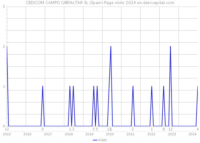 CEDICOM CAMPO GIBRALTAR SL (Spain) Page visits 2024 