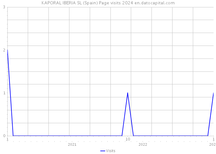 KAPORAL IBERIA SL (Spain) Page visits 2024 
