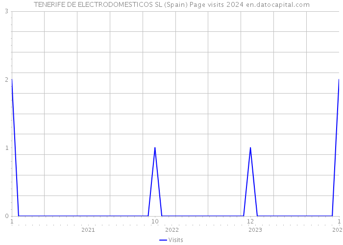 TENERIFE DE ELECTRODOMESTICOS SL (Spain) Page visits 2024 