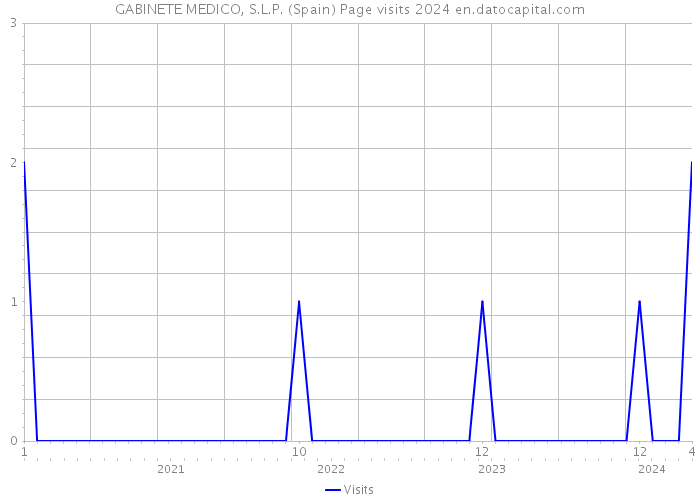 GABINETE MEDICO, S.L.P. (Spain) Page visits 2024 