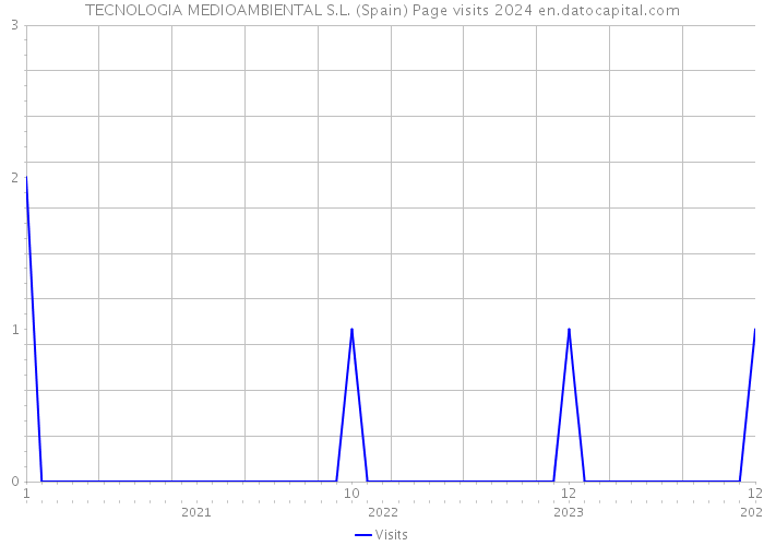 TECNOLOGIA MEDIOAMBIENTAL S.L. (Spain) Page visits 2024 