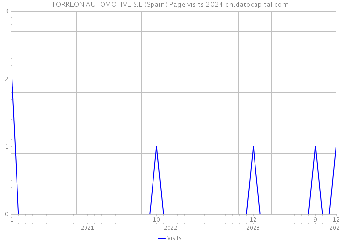 TORREON AUTOMOTIVE S.L (Spain) Page visits 2024 