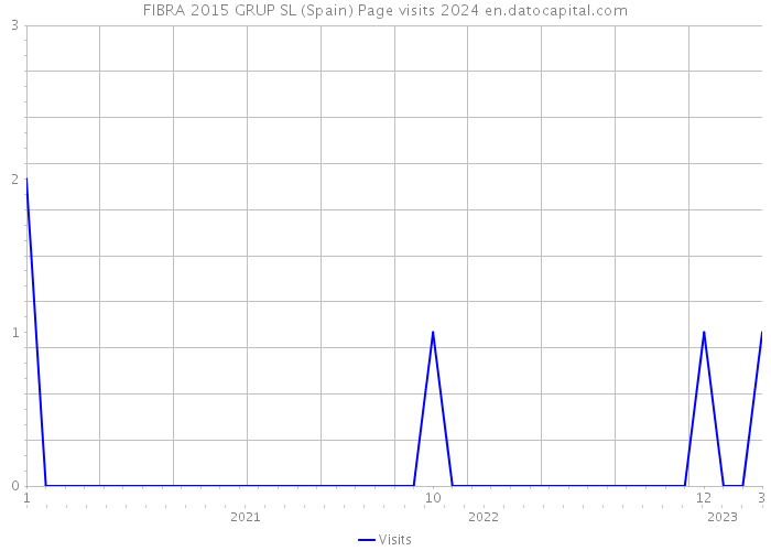 FIBRA 2015 GRUP SL (Spain) Page visits 2024 