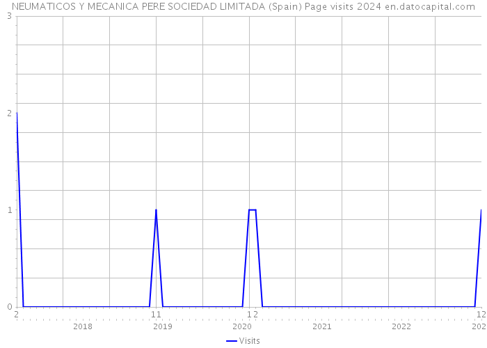 NEUMATICOS Y MECANICA PERE SOCIEDAD LIMITADA (Spain) Page visits 2024 