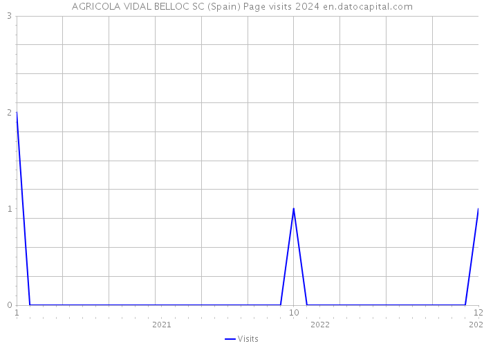 AGRICOLA VIDAL BELLOC SC (Spain) Page visits 2024 