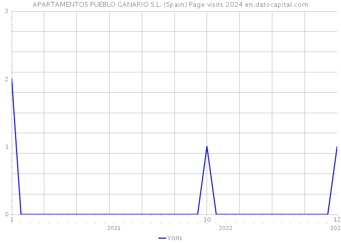 APARTAMENTOS PUEBLO CANARIO S.L. (Spain) Page visits 2024 