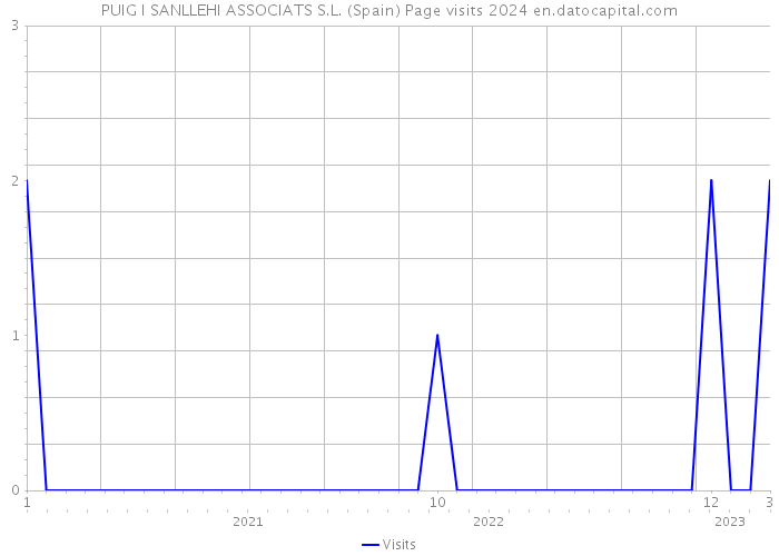 PUIG I SANLLEHI ASSOCIATS S.L. (Spain) Page visits 2024 