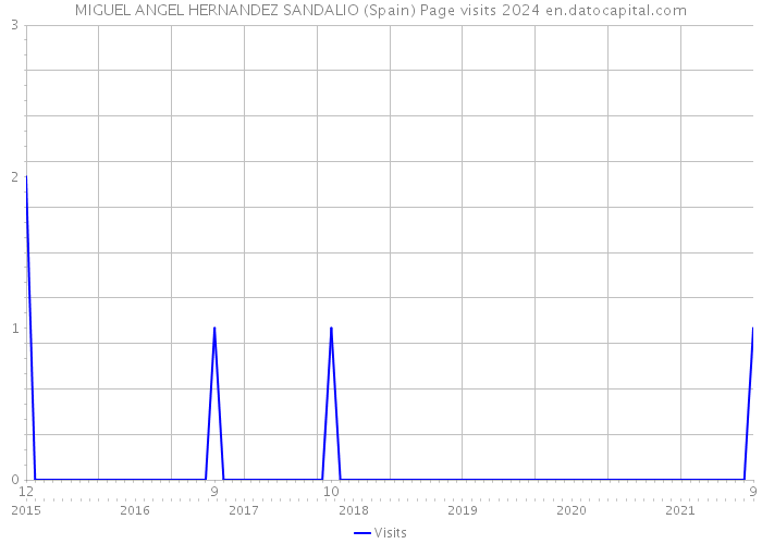 MIGUEL ANGEL HERNANDEZ SANDALIO (Spain) Page visits 2024 