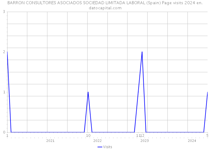 BARRON CONSULTORES ASOCIADOS SOCIEDAD LIMITADA LABORAL (Spain) Page visits 2024 