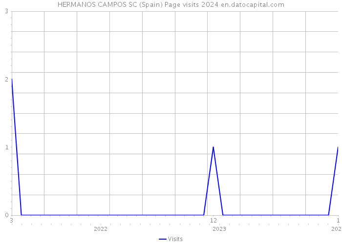 HERMANOS CAMPOS SC (Spain) Page visits 2024 