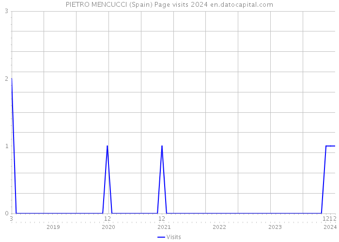 PIETRO MENCUCCI (Spain) Page visits 2024 