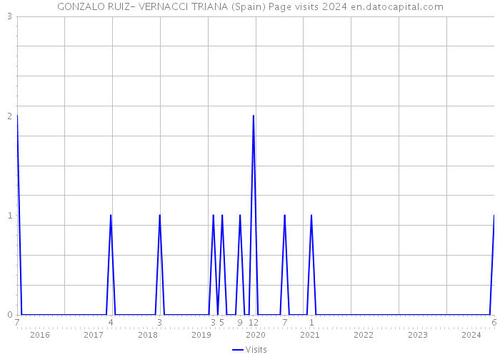 GONZALO RUIZ- VERNACCI TRIANA (Spain) Page visits 2024 