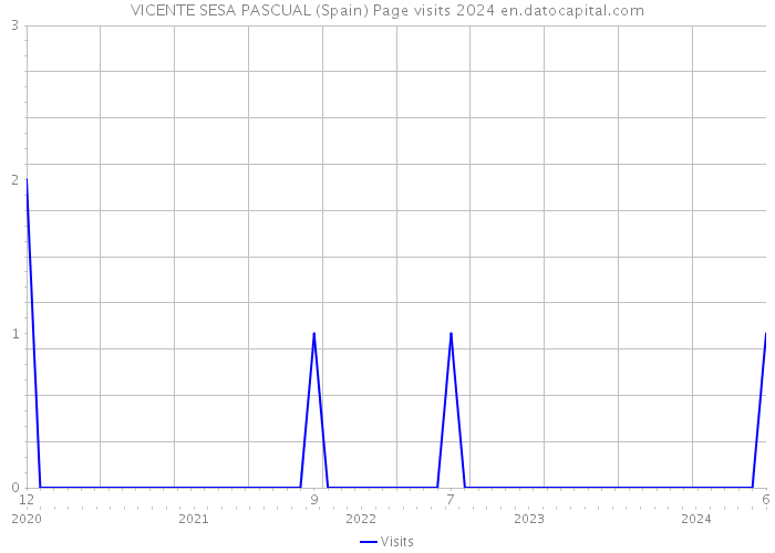 VICENTE SESA PASCUAL (Spain) Page visits 2024 