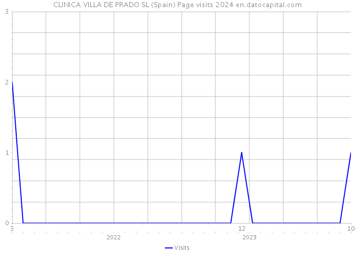 CLINICA VILLA DE PRADO SL (Spain) Page visits 2024 