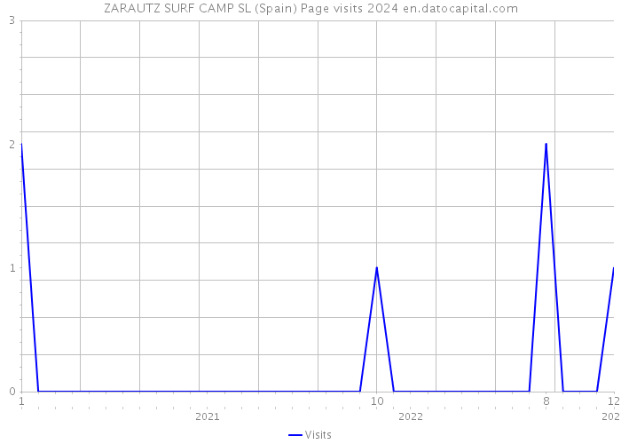 ZARAUTZ SURF CAMP SL (Spain) Page visits 2024 