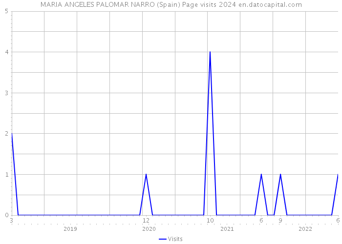 MARIA ANGELES PALOMAR NARRO (Spain) Page visits 2024 