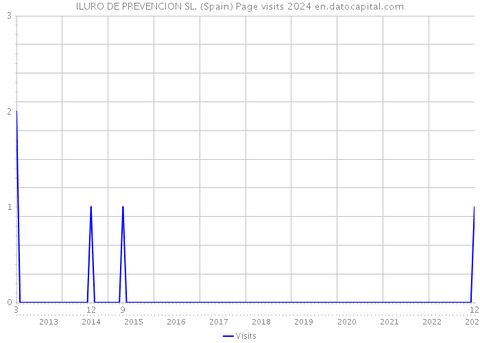 ILURO DE PREVENCION SL. (Spain) Page visits 2024 