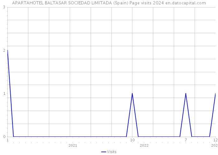 APARTAHOTEL BALTASAR SOCIEDAD LIMITADA (Spain) Page visits 2024 