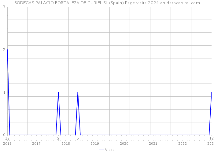 BODEGAS PALACIO FORTALEZA DE CURIEL SL (Spain) Page visits 2024 