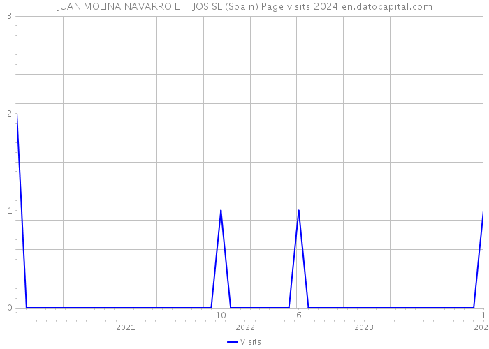 JUAN MOLINA NAVARRO E HIJOS SL (Spain) Page visits 2024 