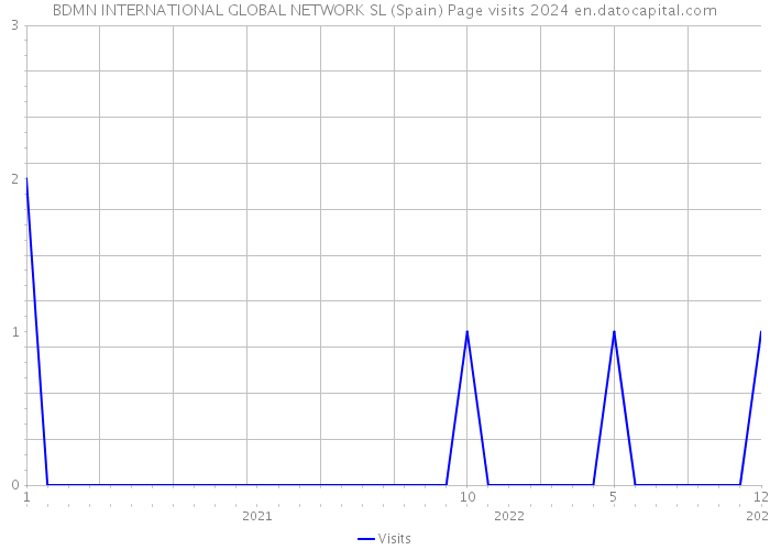 BDMN INTERNATIONAL GLOBAL NETWORK SL (Spain) Page visits 2024 