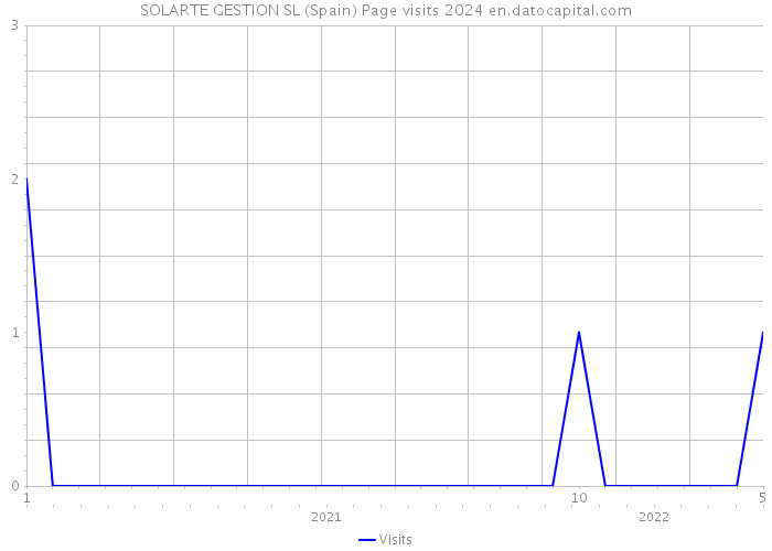 SOLARTE GESTION SL (Spain) Page visits 2024 