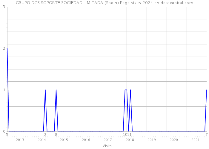 GRUPO DGS SOPORTE SOCIEDAD LIMITADA (Spain) Page visits 2024 