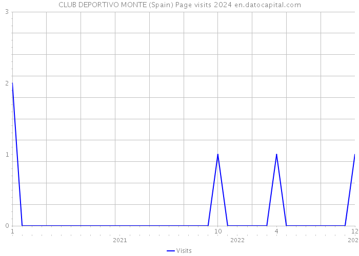 CLUB DEPORTIVO MONTE (Spain) Page visits 2024 