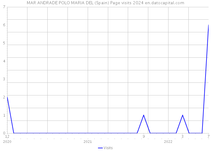 MAR ANDRADE POLO MARIA DEL (Spain) Page visits 2024 