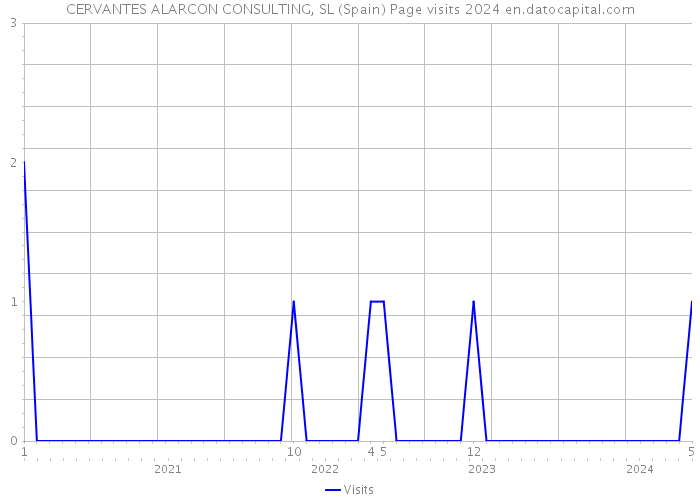 CERVANTES ALARCON CONSULTING, SL (Spain) Page visits 2024 