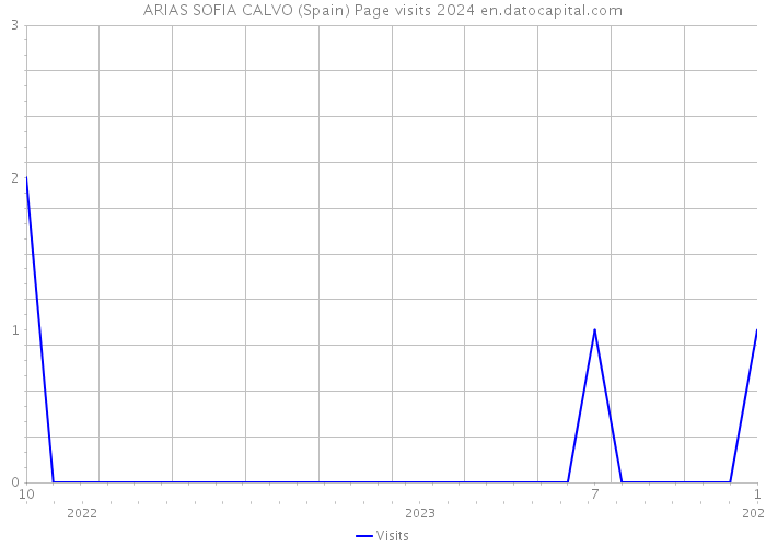 ARIAS SOFIA CALVO (Spain) Page visits 2024 