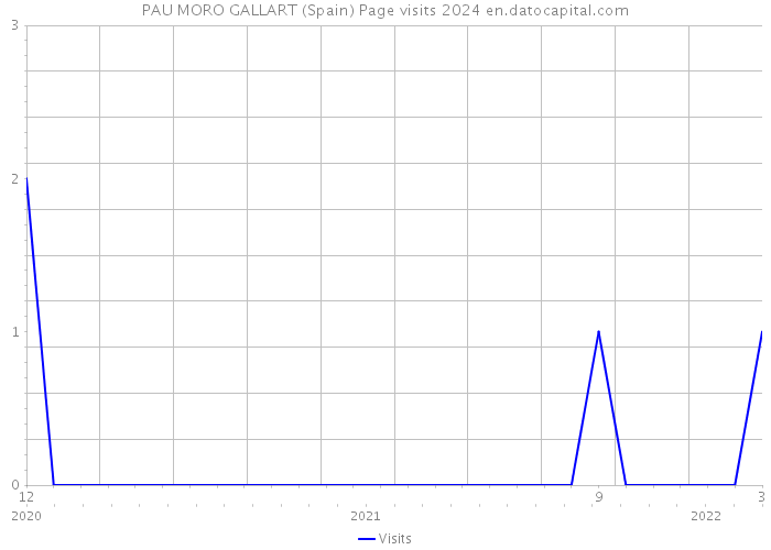 PAU MORO GALLART (Spain) Page visits 2024 