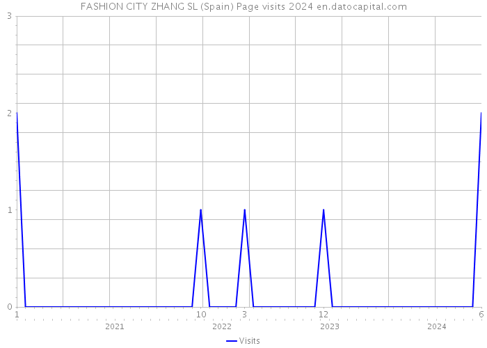 FASHION CITY ZHANG SL (Spain) Page visits 2024 