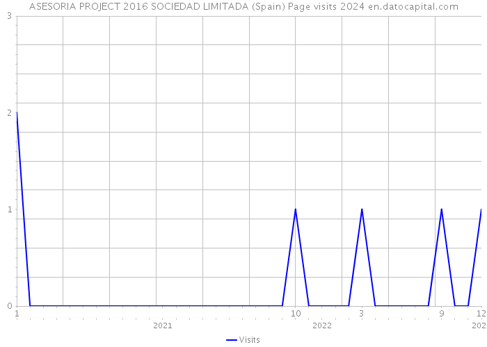 ASESORIA PROJECT 2016 SOCIEDAD LIMITADA (Spain) Page visits 2024 