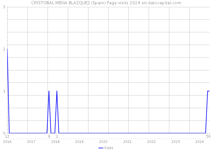 CRISTOBAL MENA BLAZQUEZ (Spain) Page visits 2024 