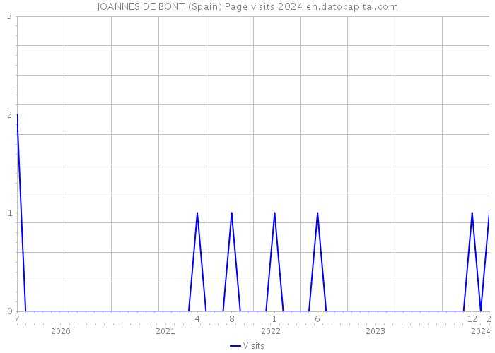 JOANNES DE BONT (Spain) Page visits 2024 