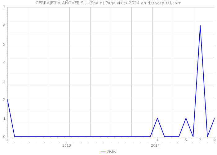 CERRAJERIA AÑOVER S.L. (Spain) Page visits 2024 