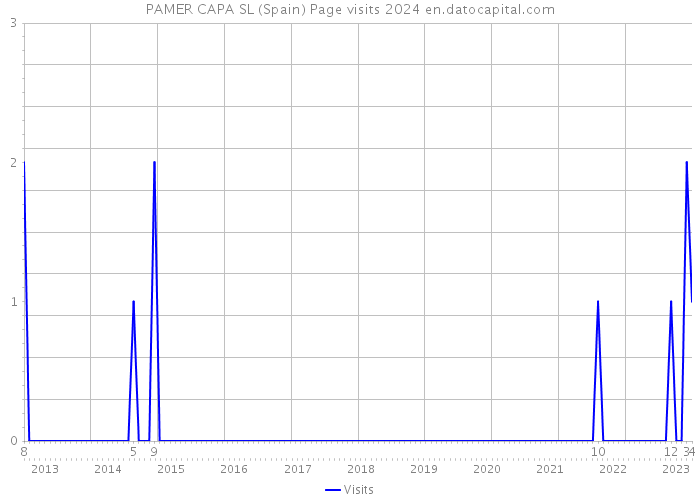 PAMER CAPA SL (Spain) Page visits 2024 