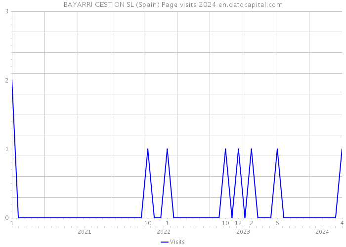 BAYARRI GESTION SL (Spain) Page visits 2024 