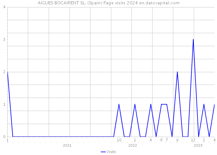 AIGUES BOCAIRENT SL. (Spain) Page visits 2024 